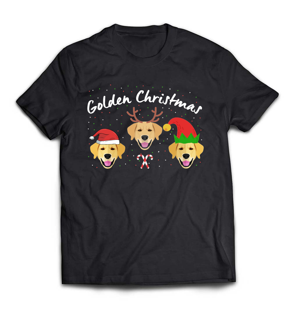 “Golden Retriever Christmas Funny Shirt” – A Festive Tee for Dog Lovers